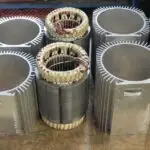 Gewickelte Statoren bevor Einziehen